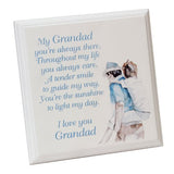 Grandad MDF freestanding plaque with verse by Jennifer Rose