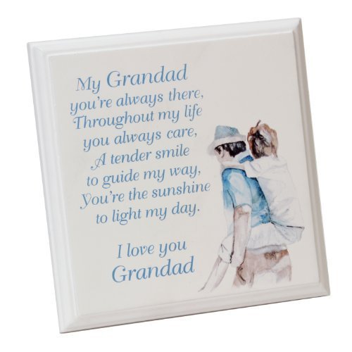 Grandad MDF freestanding plaque with verse by Jennifer Rose