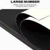 Pack of 100 Sheets Creative Scratch Painting Art Paper For Kids 9 x 9cm