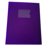 A4 Purple Flexible Cover 80 Pocket Display Book