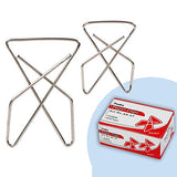 Pack of 12 Nickel Ideal Butterfly Shape 65mm Paper Clips