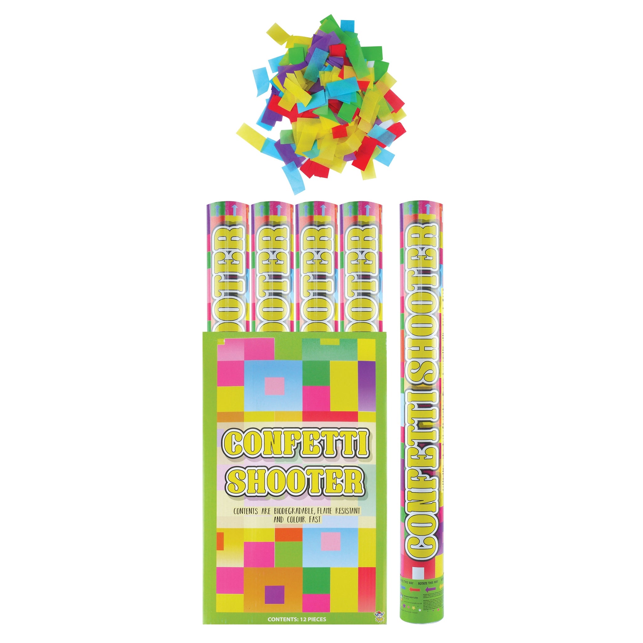 50cm Jazzy Multicoloured Paper Confetti Shooter {DC}