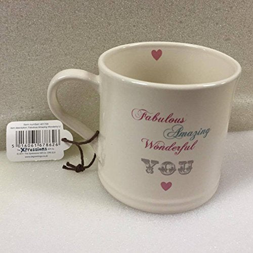 Love Home Ceramic Heart Mug Fabulous Amazing Wonderful You All Occasion Gift