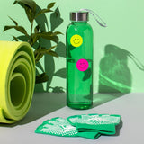 Pack of 420 Green Smile Face 24mm Self-Adhesive Labels