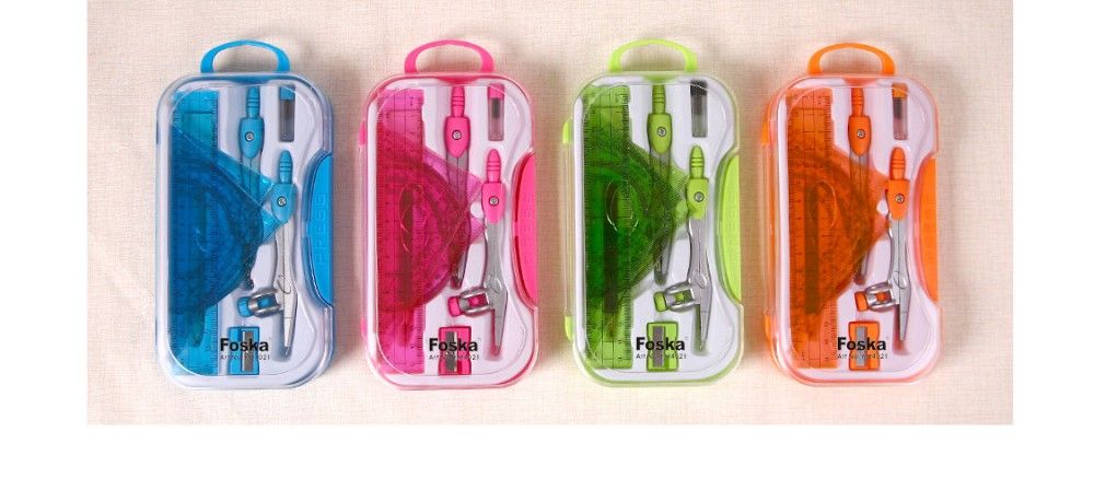 Colourful Compass Set with Rulers Math Set