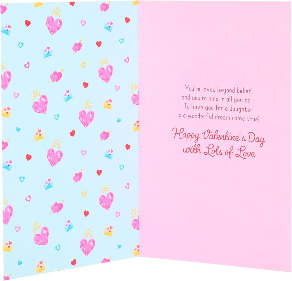 Rapunzel Design Daughter Valentine's Day Card