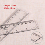 15cm Clear Plastic Ruler