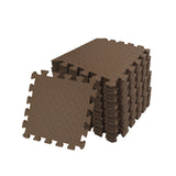 Pack of 4 30x30cm Brown Coloured 1cm Thick EVA Foam Mats