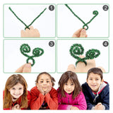 Pack of 100 Assorted Glitter Chenille Stem Pipe Cleaners 0.6 x 30cm