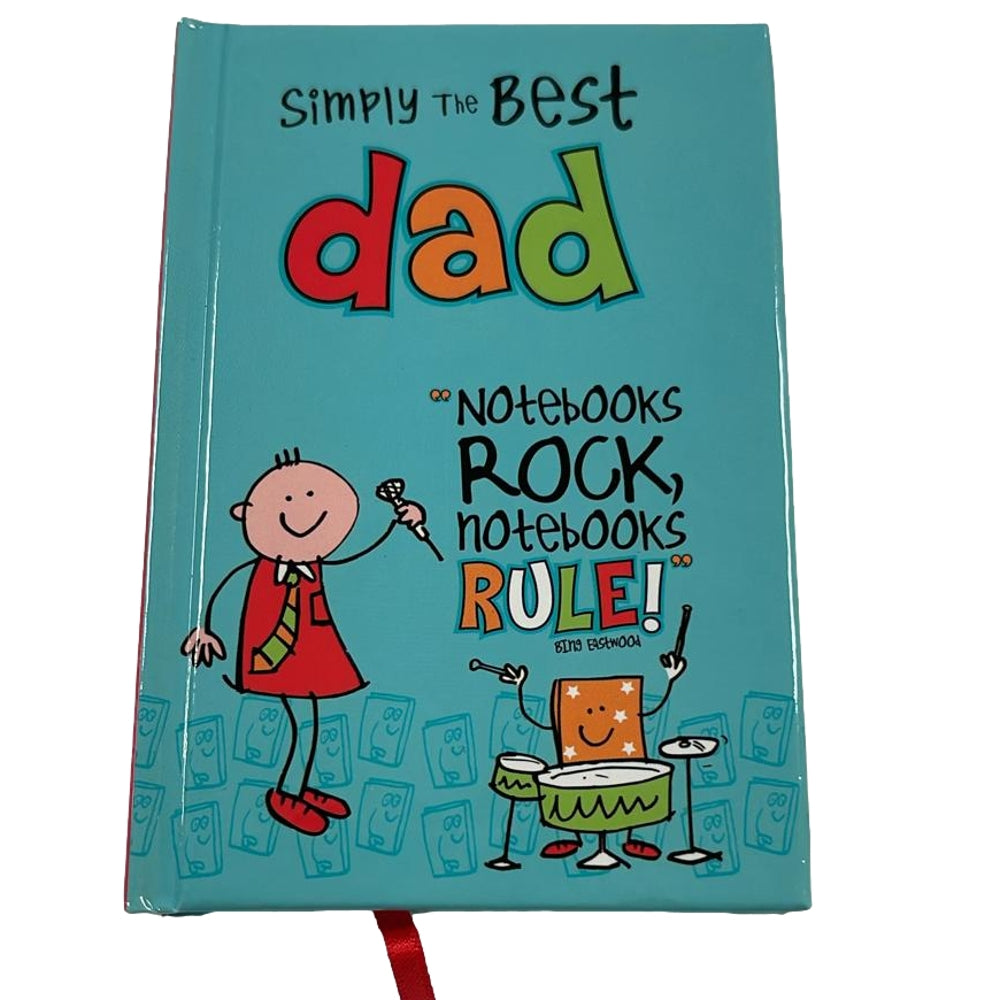 Simply The Best Dad A7 Notebook Father's Day Birthday Christmas Act {DC}