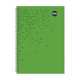 Rhino A4 200 Page Green Cover 8mm Lined Softback Notebook