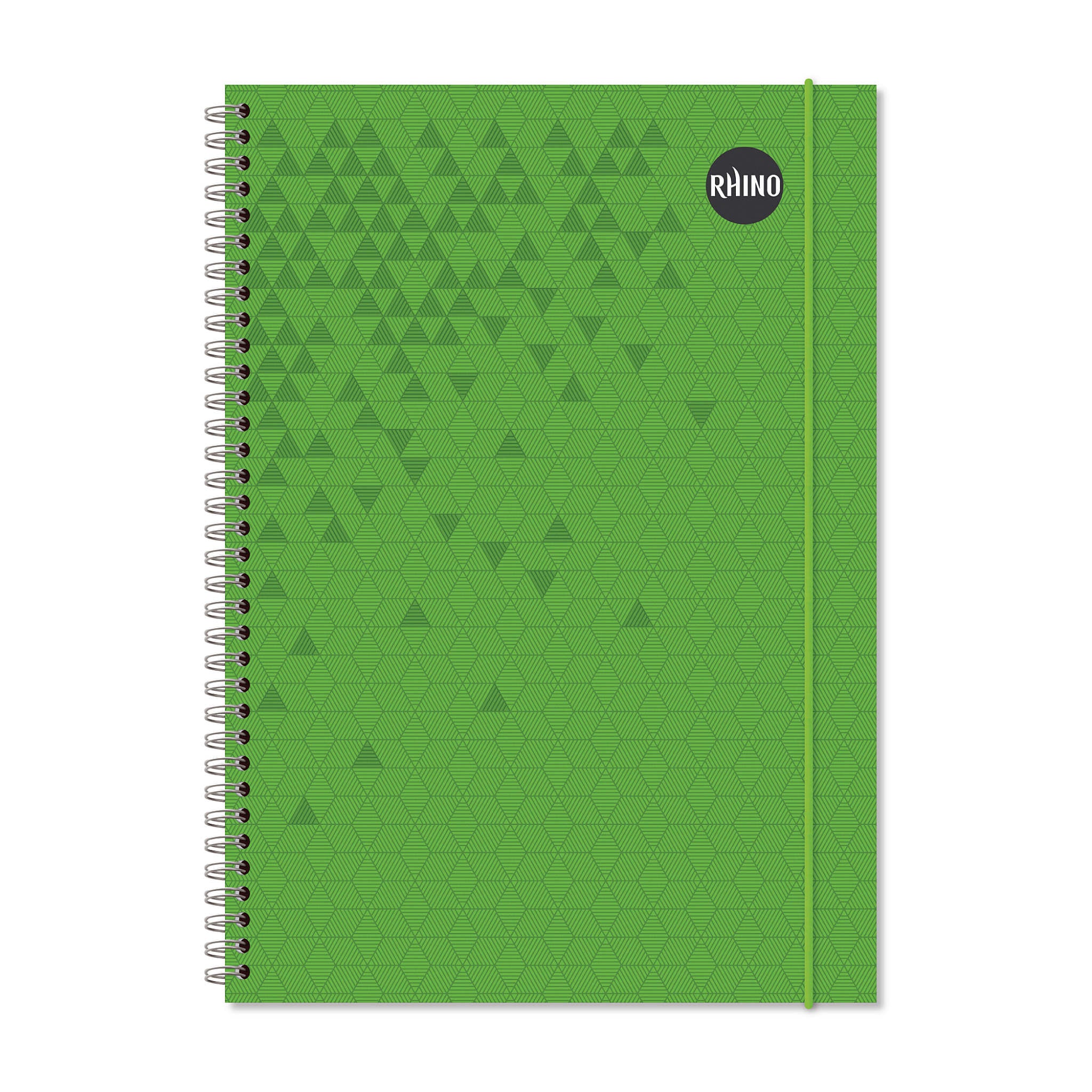 Rhino A4 200 Page Green Cover 8mm Lined Softback Notebook
