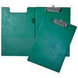 Pack of 10 Janrax A4 Assorted Coloured Foldover Clipboards