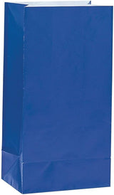 Pack of 12 Royal Blue Paper Party Bags
