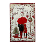 Winter Wishes To a Dear Daughter and Partner With Love Christmas Card
