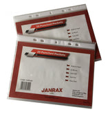 Pack of 20 A5 Glass Clear Punched Pockets by Janrax