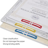 Pack of 50 Assorted Colour Paper Fasteners