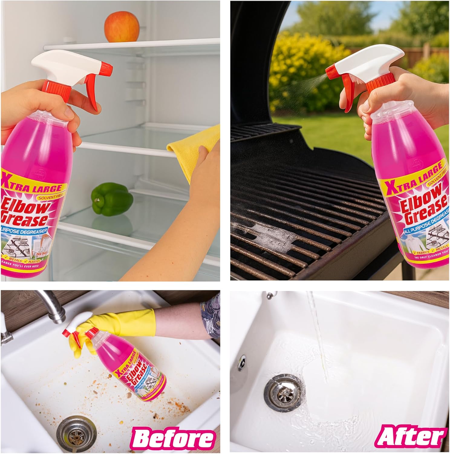 Elbow Grease Pink All Purpose Degreaser Spray 1l