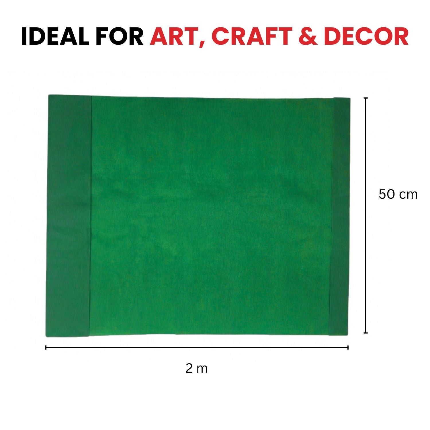 Hot Pink Crepe Paper Sheet 50cm x 2m 17GSM 35% Stretch Craft Paper
