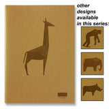 A4 80 Pages 110gsm Animalia Design Kraft Sketch Book by Icon Art