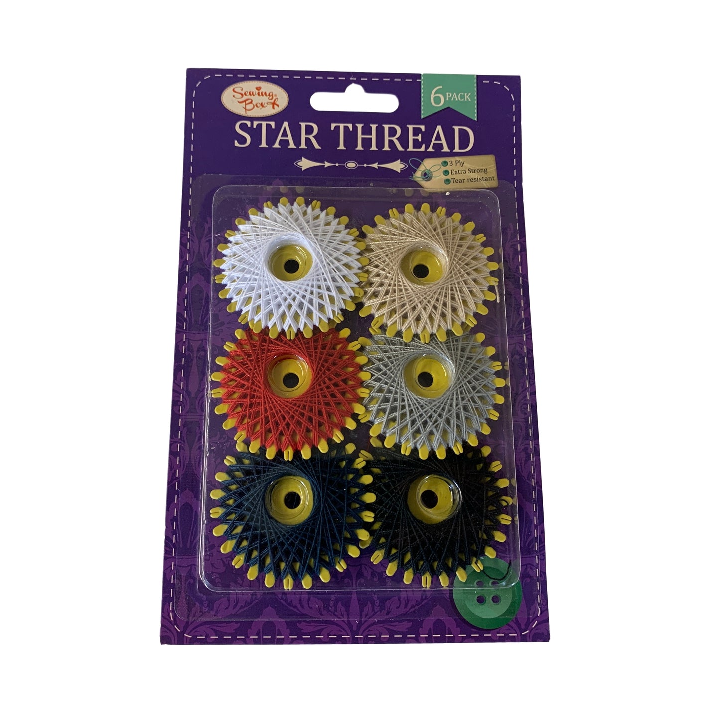 Pack of 6 Assorted Star Thread {DC}
