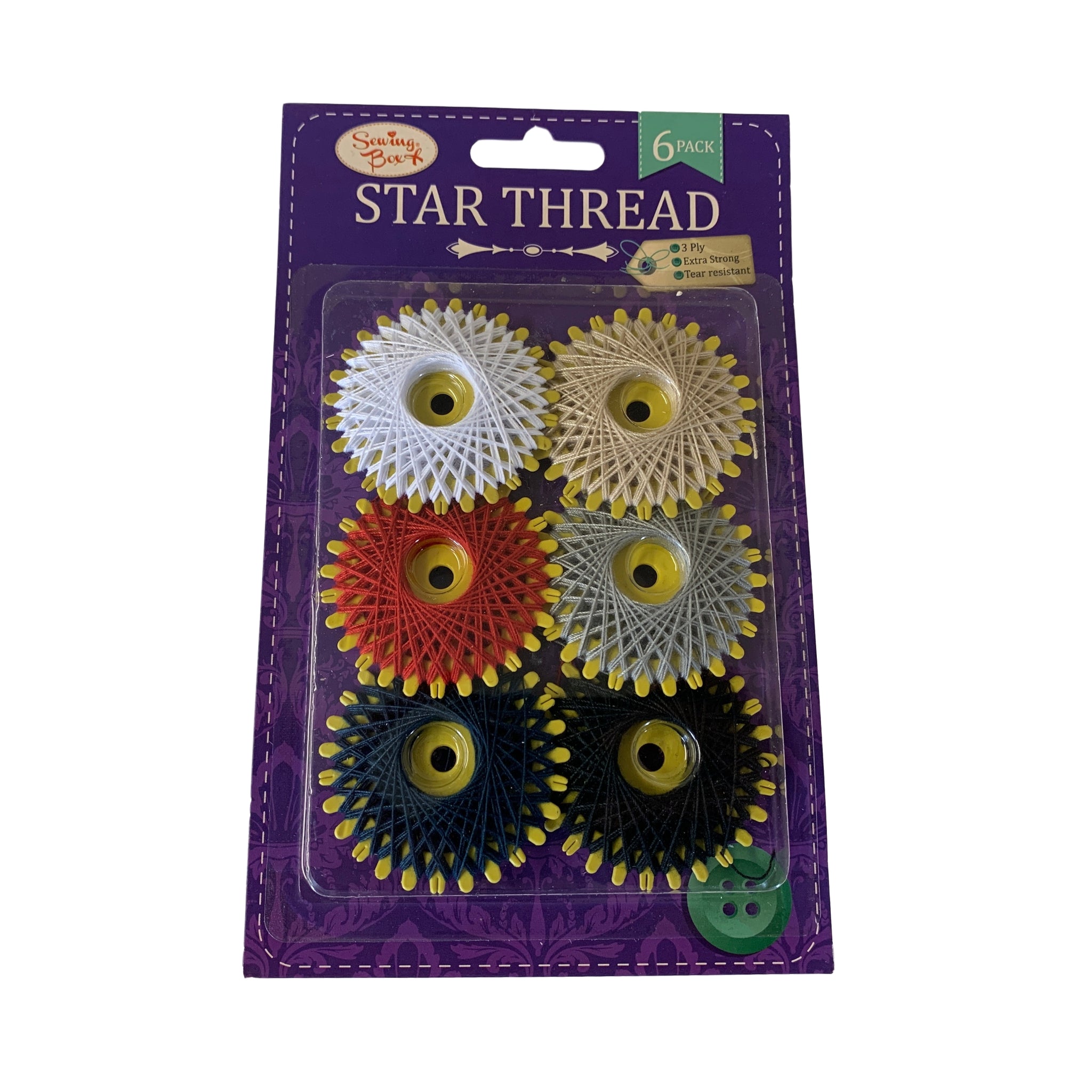 Pack of 6 Assorted Star Thread {DC}