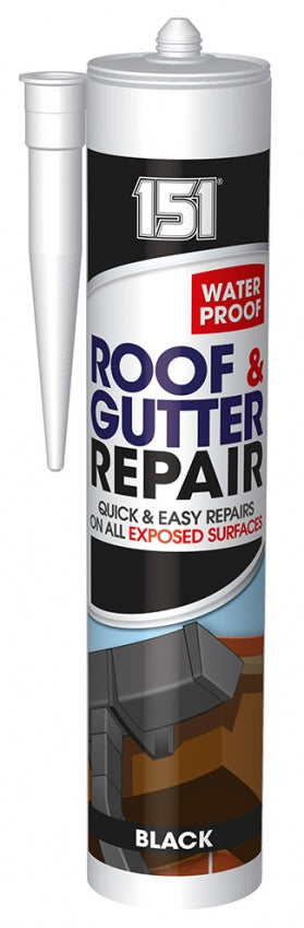 151 Waterproof Black Roof and Gutter Repair