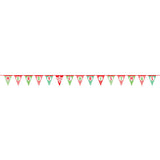 14ft Merry Christmas Patterned Paper Flag Banner