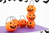 Pack of 6 Halloween Pumpkin Treat Buckets 6.5cm x 5.5cm