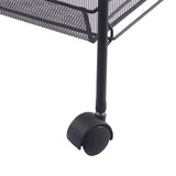 3 Tier Metal Storage Utility Tray Cart Trolley