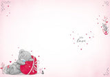 Bear Holding Heart Secret Admirer For Someone Special Valentine's Day Card {DC}