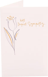 Tulip Design Sympathy Card