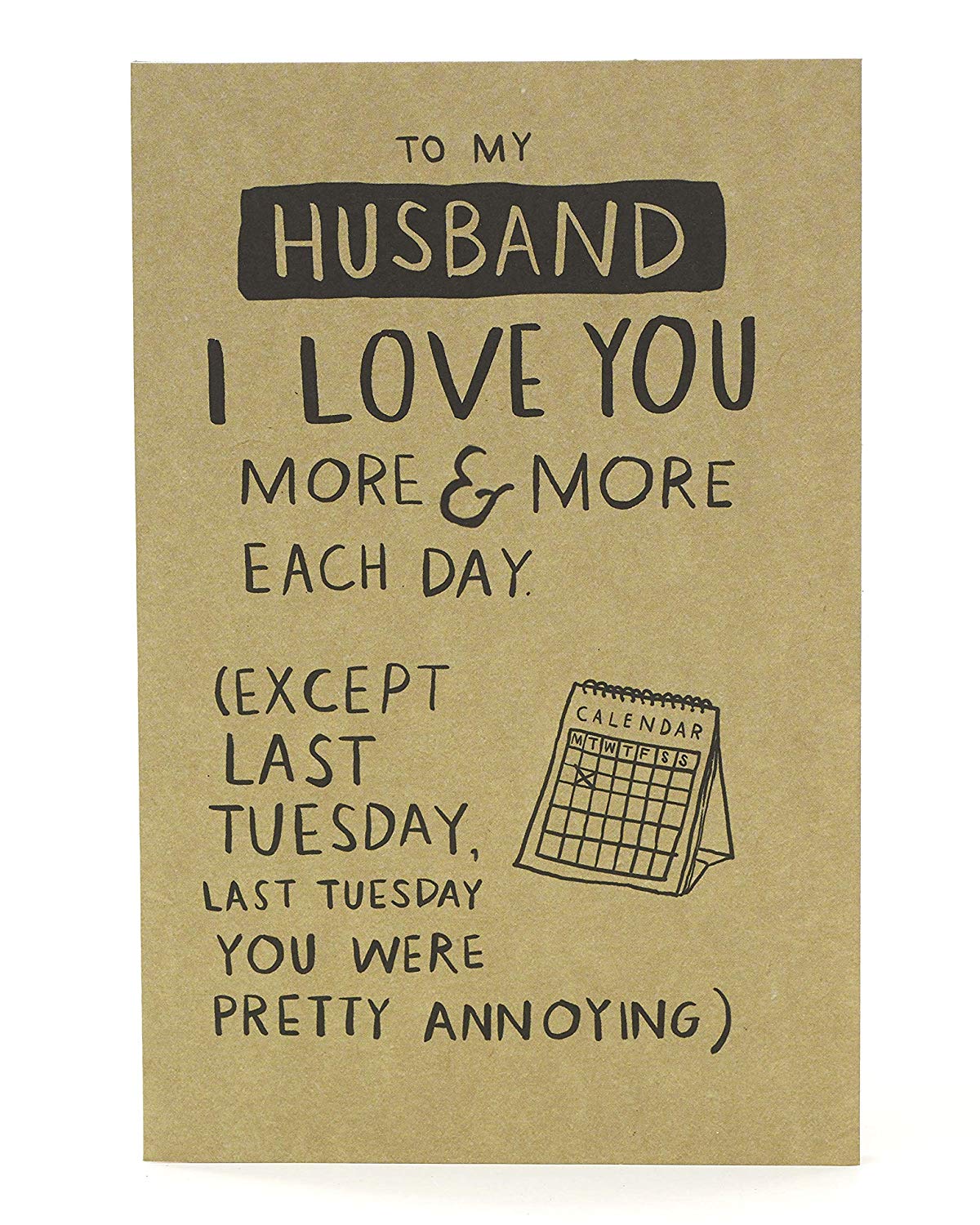 Husband Birthday Card Funny Card