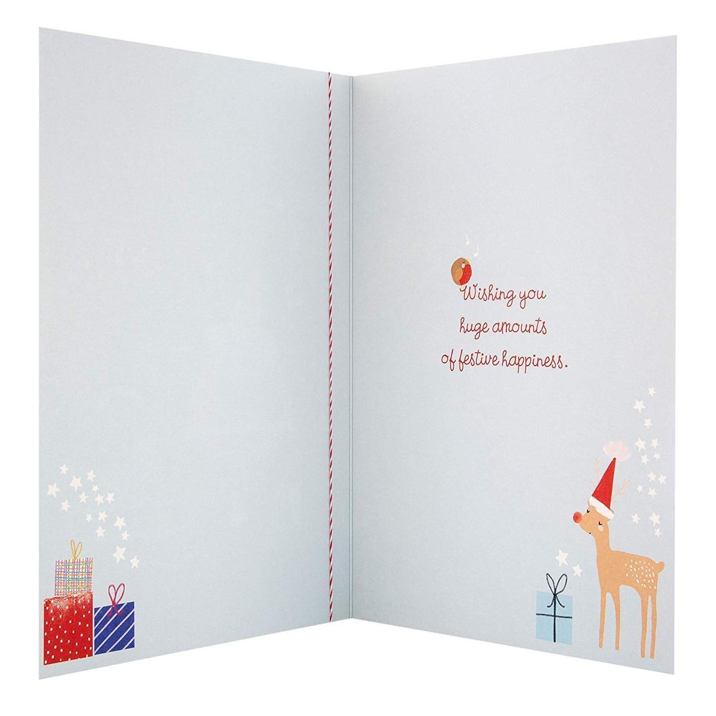 Hallmark Team Christmas Medium Card 'Festive Happiness' 