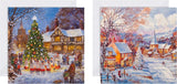 Festive Scene 16 Pack 2 Designs Charity Christmas Cards