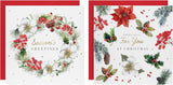 Marjolein Bastin Festive Floral 16 Pack 2 Designs Charity Christmas Cards