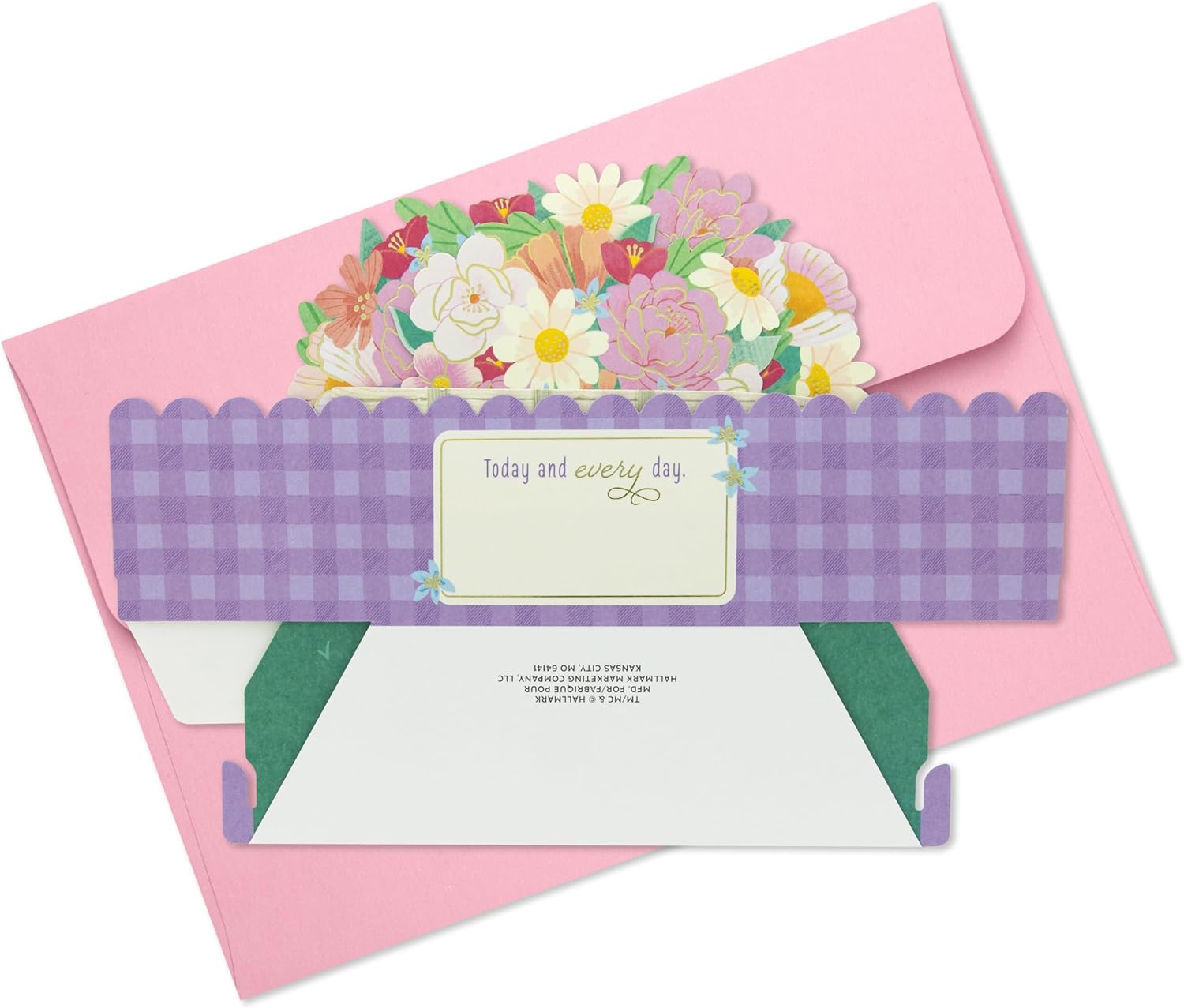 Paper Wonder Flower Cart Customizable Pop Up Card for Birthdays Mother's Day 