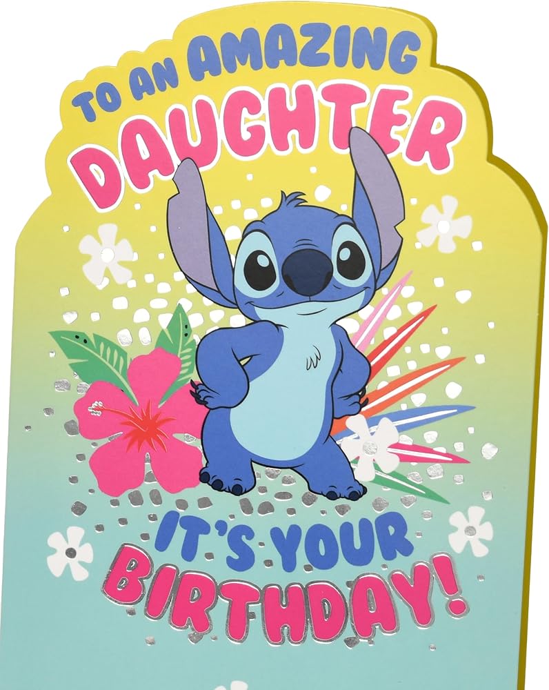 Daughter Birthday Card Disney Stitch 