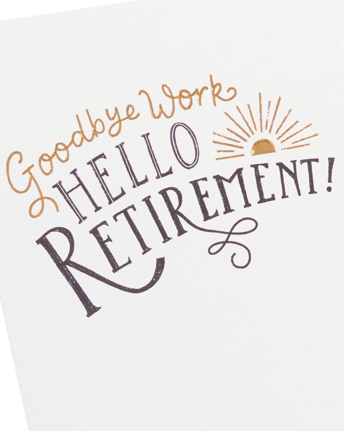 Sunshine Design Happy Retirement Congratulations Card