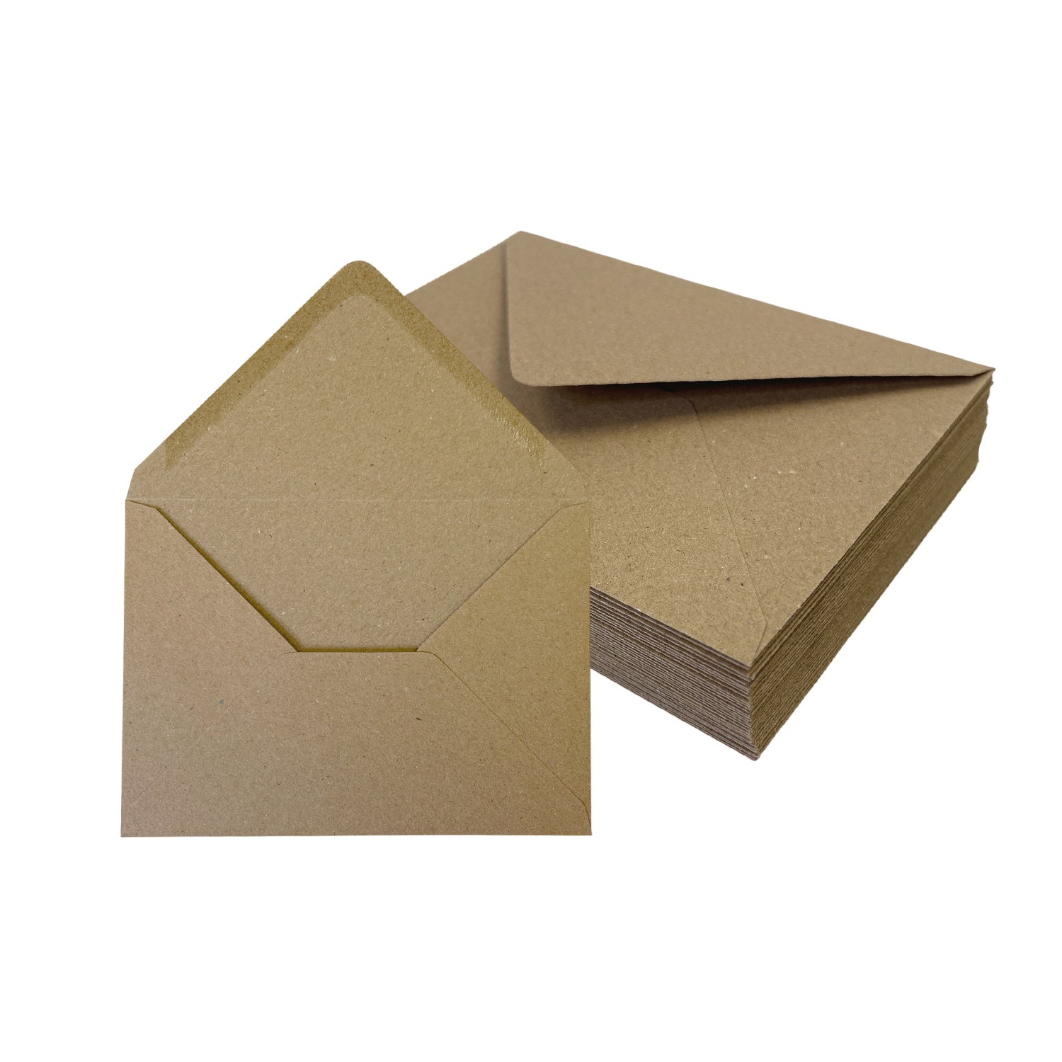 Pack of 50 Eco Kraft Recycled 110gsm 133x184mm Gummed Envelopes