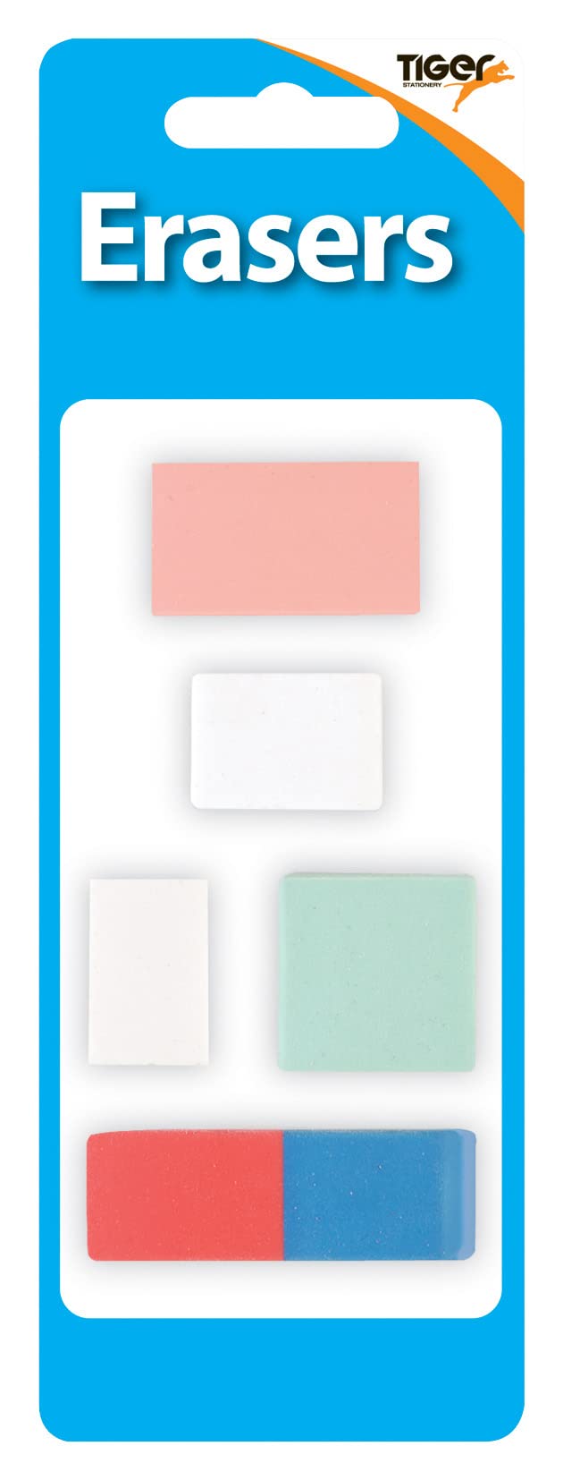 Pack of 5 Assorted Design Erasers