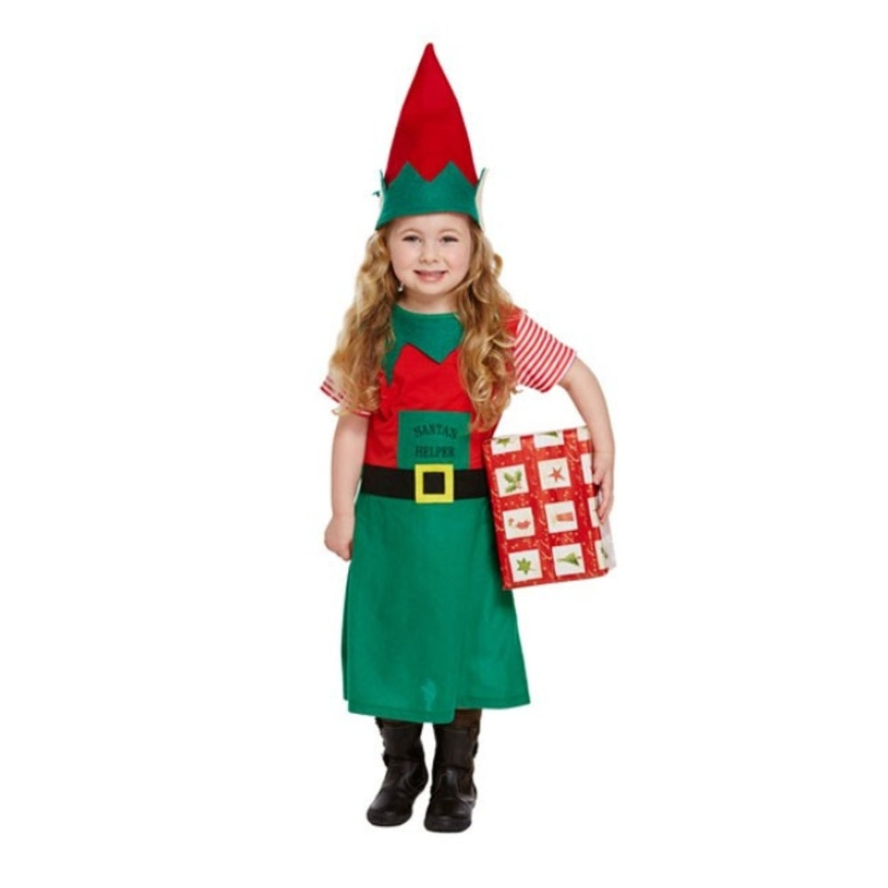 Toddler Girl Santa's Little Helper Fancy Dress Costume {DC}