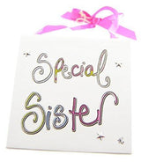 Tracey Russell "Short & Sweet" Special Sister 12cm Hanging Plaque