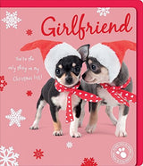 Girlfriend Cute Studio Pets Merry Christmas Greeting Card Xmas Love Gift 