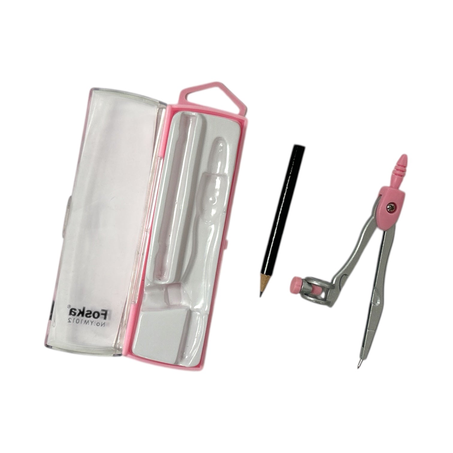 Single Blue OR Pink Compass Divider with Pencil