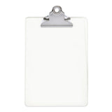 Clear A5 Clipboard with Butterfly Clip with Ruled Side