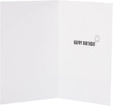 14th Birthday Card Smiley Silver Foil Design 