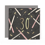 Candles Design Contemporary Luxury Foiled 30th Birthday Card