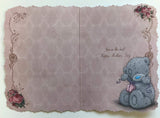 Love You Mum Sweet Me to You Bear With Umbrella Mother's Day Die Cut Card New 