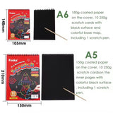 A5 10 Sheets DIY Scratch Painting Book For Kids